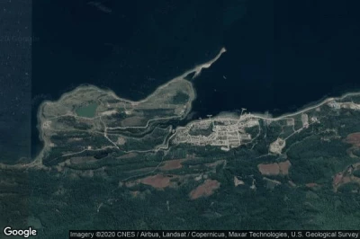 Vue aérienne de Puerto Williams