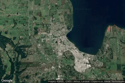 Vue aérienne de Puerto Varas