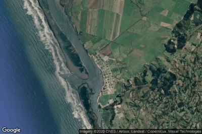 Vue aérienne de Puerto Saavedra