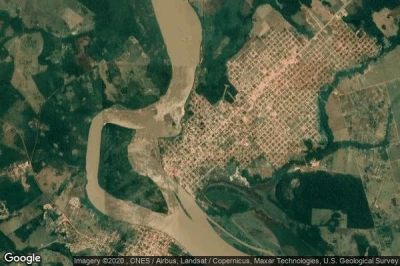 Vue aérienne de Guajara Mirim