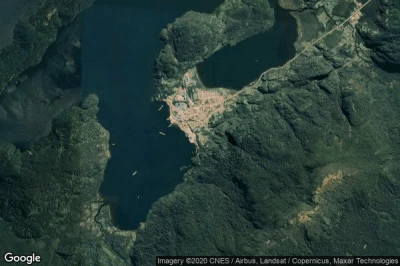 Vue aérienne de Puerto Chacabuco