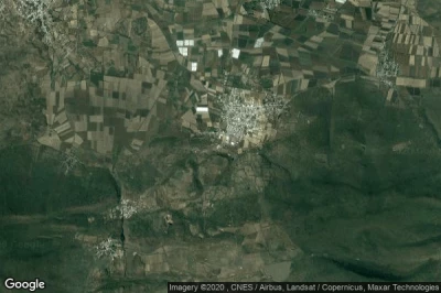 Vue aérienne de Santiago Maravatío
