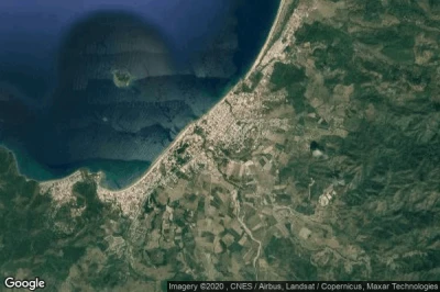Vue aérienne de Peñita de Jaltemba
