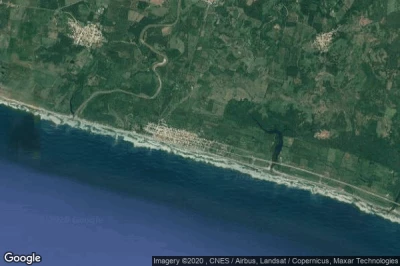 Vue aérienne de Playa Azul