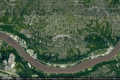 Vue aérienne de Delhi Hills