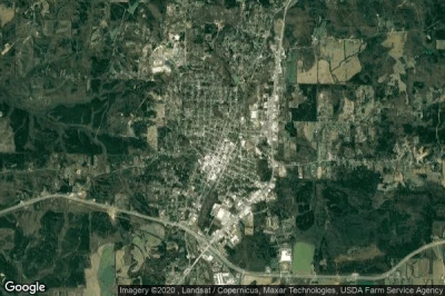 Vue aérienne de Russellville