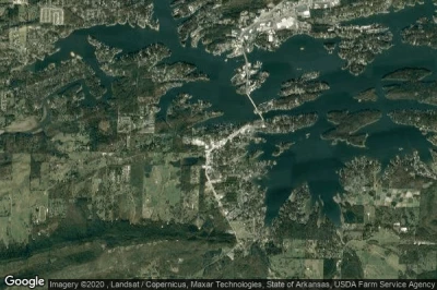 Vue aérienne de Lake Hamilton