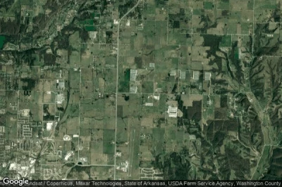 Vue aérienne de Lone Elm