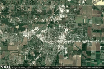 Vue aérienne de Paragould