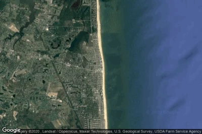 Vue aérienne de Bethany Beach