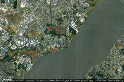 Vue aérienne de New Castle