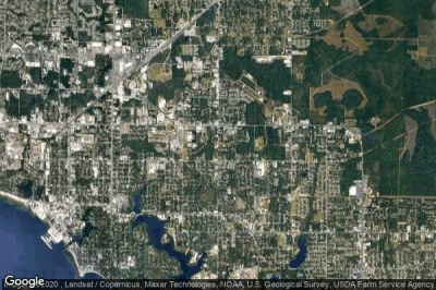 Vue aérienne de Cedar Grove