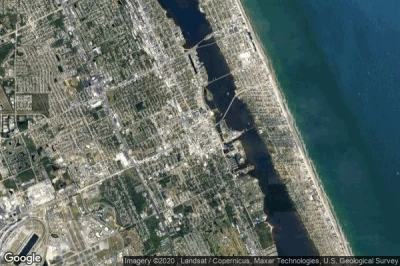 Vue aérienne de Daytona Beach