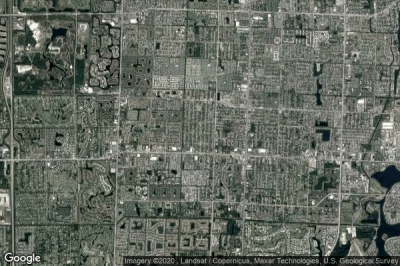 Vue aérienne de Greenacres City