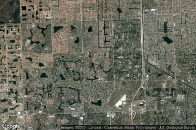 Vue aérienne de Kendale Lakes