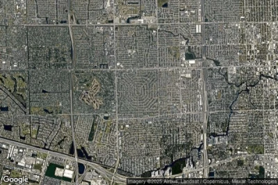Vue aérienne de Melrose Park