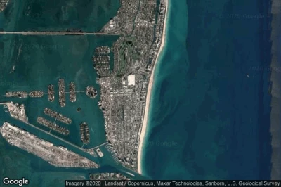 Vue aérienne de Miami Beach