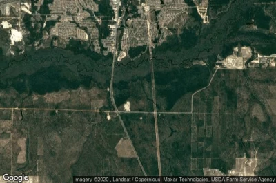 Vue aérienne de Okaloosa County