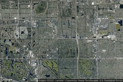 Vue aérienne de Plantation