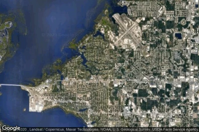 Vue aérienne de Pretty Bayou