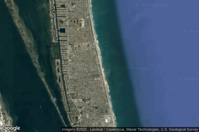 Vue aérienne de Satellite Beach