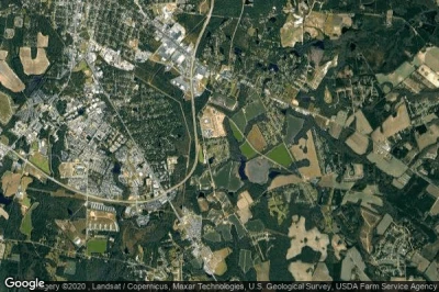 Vue aérienne de Bulloch County