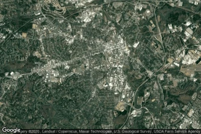 Vue aérienne de Clarke County
