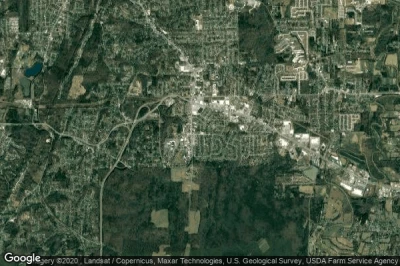 Vue aérienne de Fort Oglethorpe