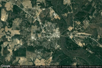 Vue aérienne de Hawkinsville