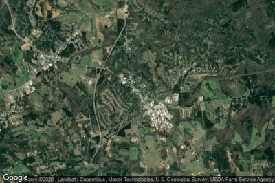 Vue aérienne de Watkinsville