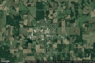Vue aérienne de McLeansboro