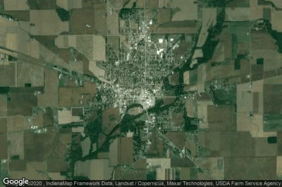 Vue aérienne de Rush County