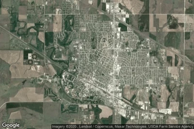 Vue aérienne de Hays