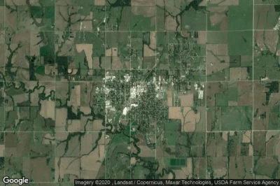 Vue aérienne de Osage City