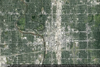 Vue aérienne de Wichita