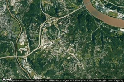Vue aérienne de Highland Heights