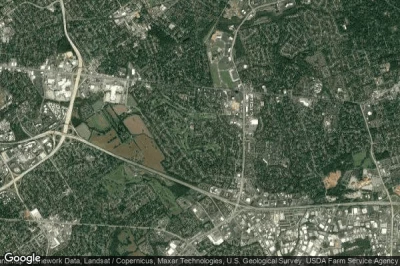 Vue aérienne de Hurstbourne