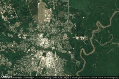 Vue aérienne de Bogalusa
