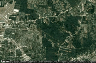 Vue aérienne de East Baton Rouge Parish
