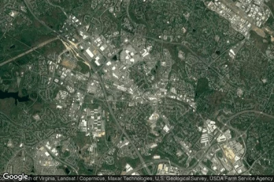 Vue aérienne de Gaithersburg