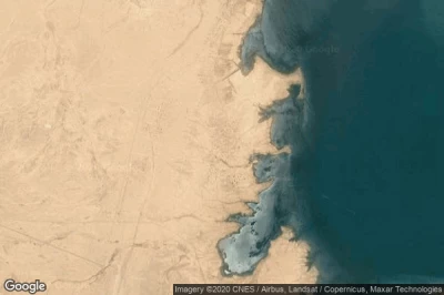 Vue aérienne de Qaryat al ‘Ankūr