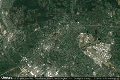 Vue aérienne de Montgomery Village
