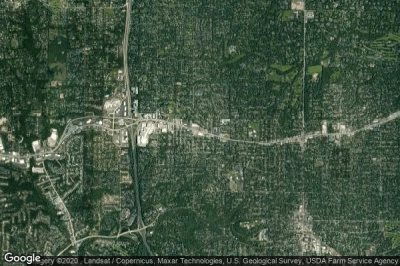 Vue aérienne de Des Peres