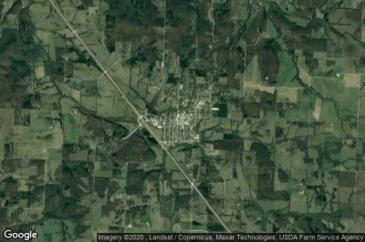 Vue aérienne de Humansville