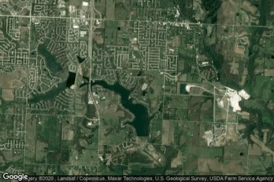 Vue aérienne de Lake Winnebago