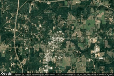 Vue aérienne de Lucedale