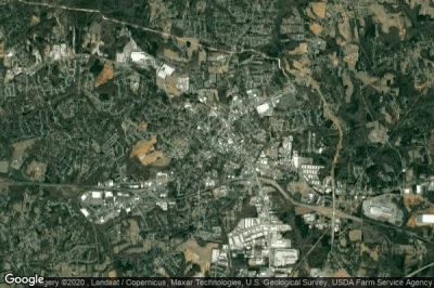 Vue aérienne de Kernersville