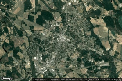Vue aérienne de Laurinburg