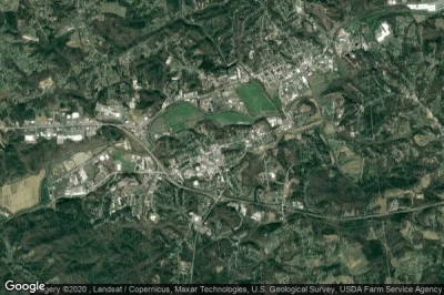 Vue aérienne de Wilkesboro