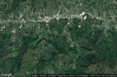 Vue aérienne de Yancey County